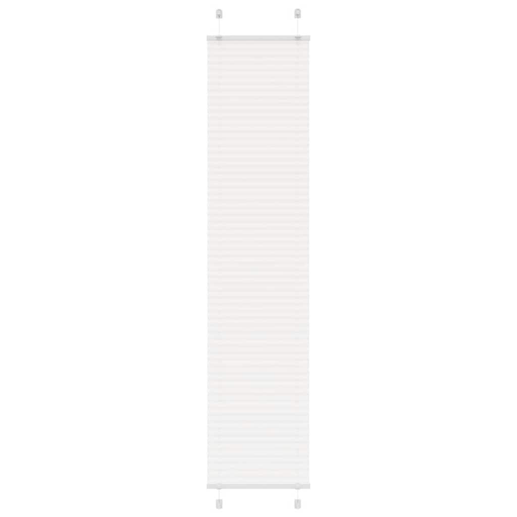 Store plissé blanc 45x200 cm Largeur du tissu 44,4 cm Polyester