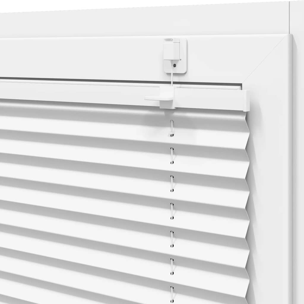 Store plissé blanc 55x200 cm, largeur de tissu 54,4 cm, polyester