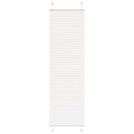 Store plissé blanc 60x200 cm Largeur du tissu 59,4 cm Polyester
