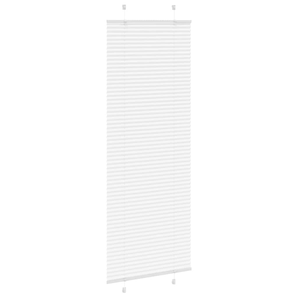 Store plissé blanc 70x200 cm largeur tissu 69,4 cm polyester