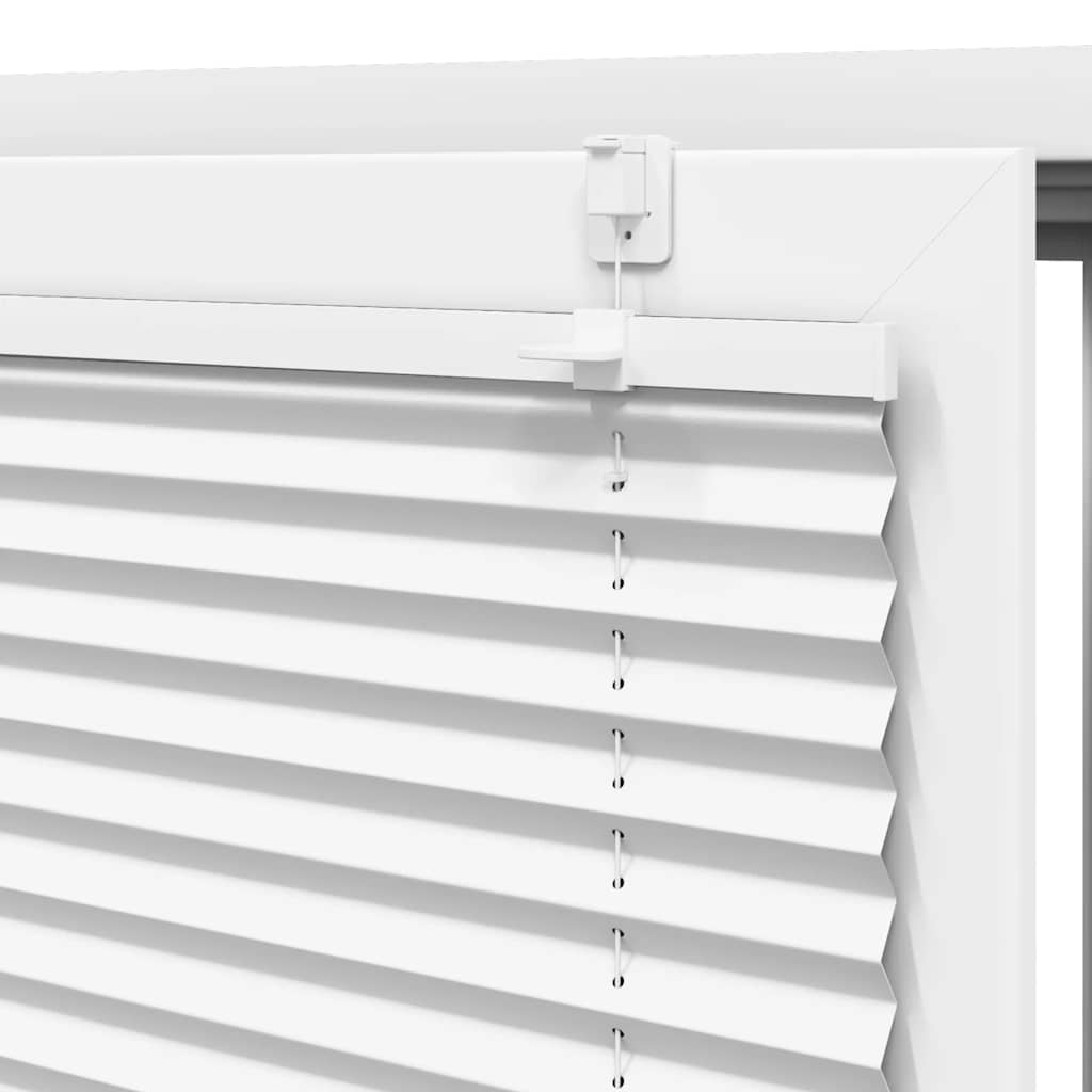 Store plissé blanc 70x200 cm largeur tissu 69,4 cm polyester