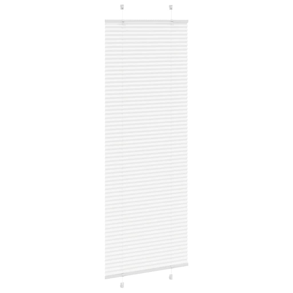 Store plissé blanc 75x200 cm Largeur du tissu 74,4 cm Polyester