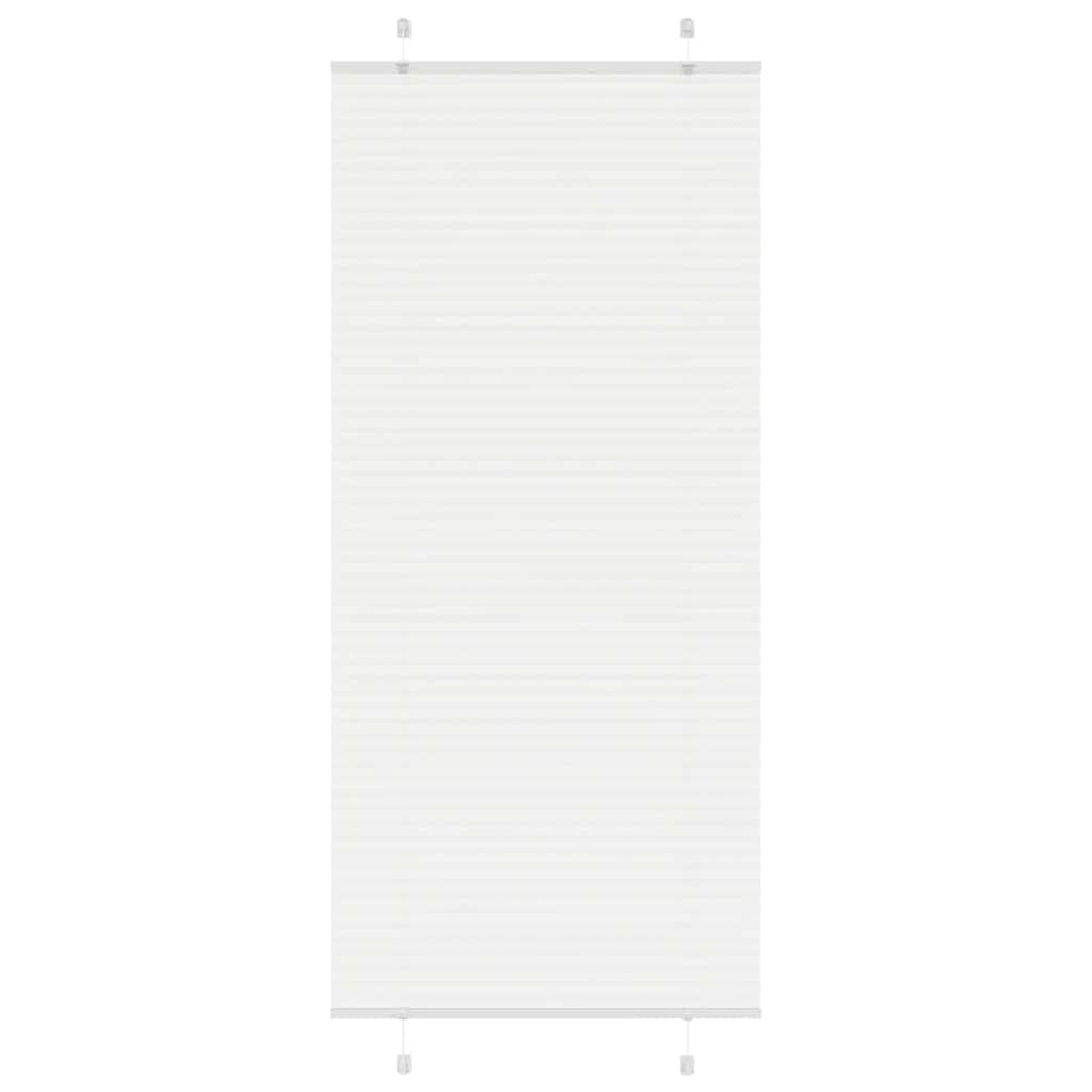 Store plissé blanc 90x200 cm Largeur du tissu 89,4 cm Polyester