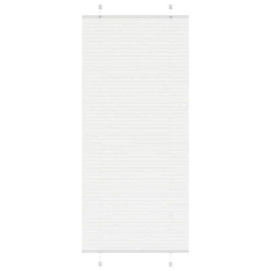 Store plissé blanc 90x200 cm Largeur du tissu 89,4 cm Polyester