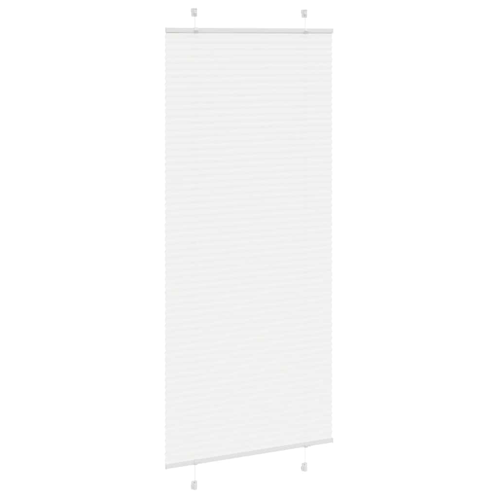 Store plissé blanc 90x200 cm Largeur du tissu 89,4 cm Polyester