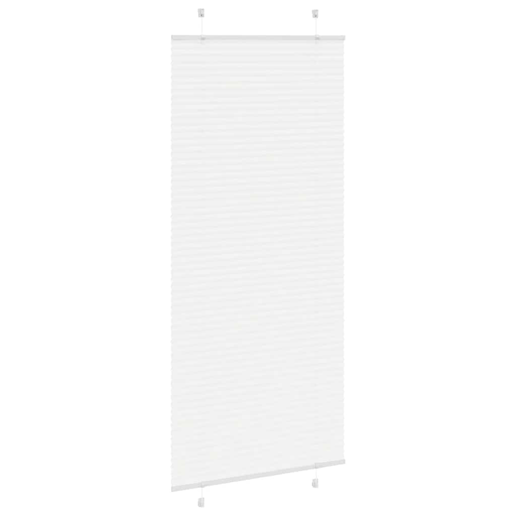 Store plissé blanc 90x200 cm Largeur du tissu 89,4 cm Polyester