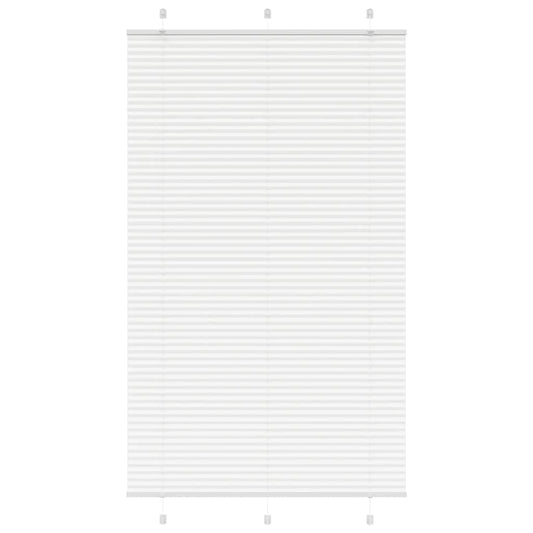 Store plissé blanc 115x200 cm largeur du tissu 114,4 cm polyester