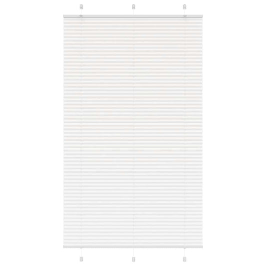Store plissé blanc 120x200 cm largeur du tissu 119,4 cm polyester