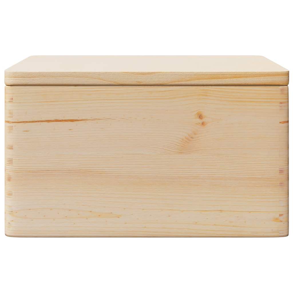 Holzkiste mit Deckel 40x30x23 cm Massivholz Kiefer