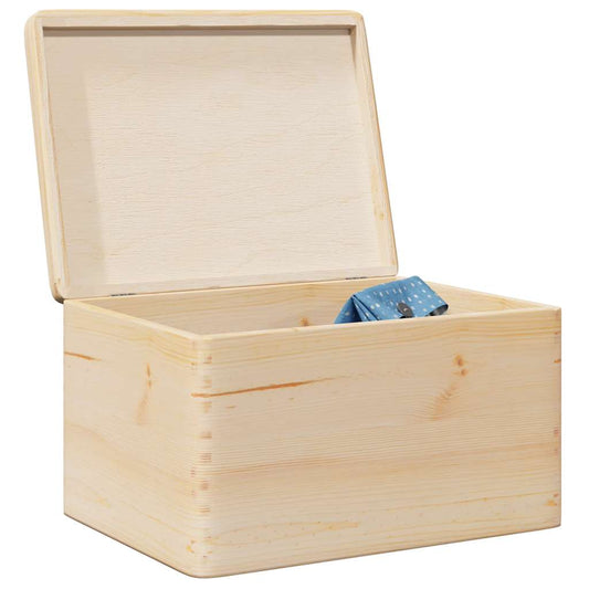 Wooden box with lid 40x30x23 cm Solid pine