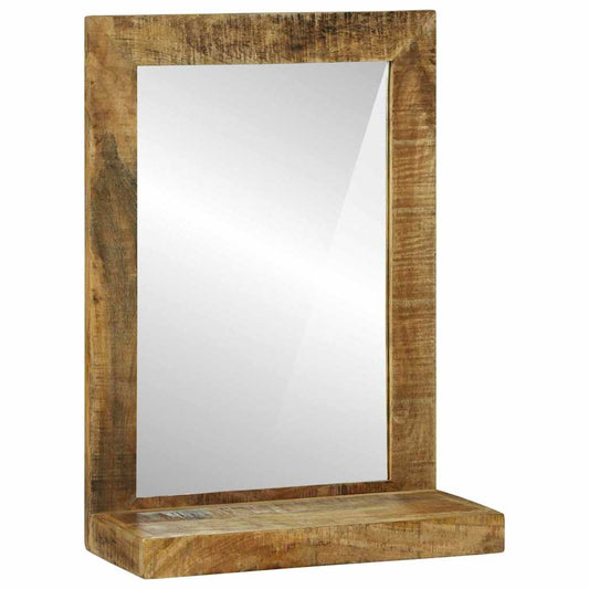 Badezimmer Spiegel Braun 50 x 22 x 70 cm Massivholz Mango
