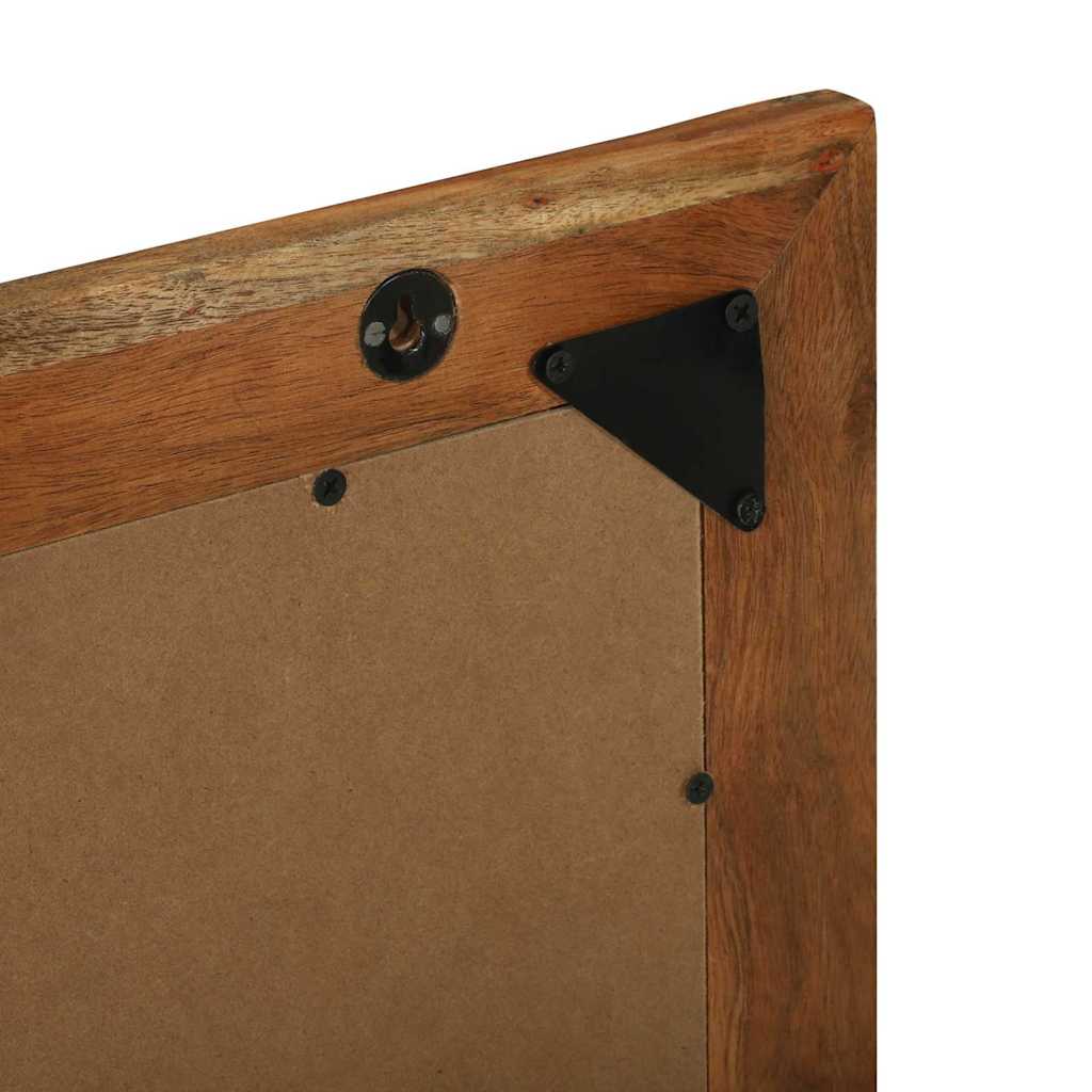 Miroir de salle de bain marron 50 x 22 x 70 cm en bois d'acacia massif