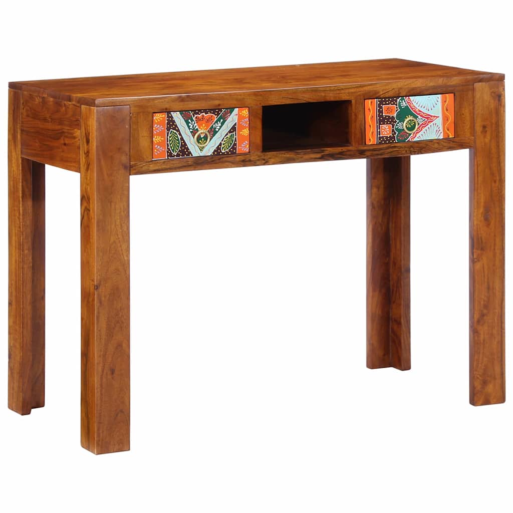 Desk with Storage Drawers Brown 100 x 50 x 75 cm