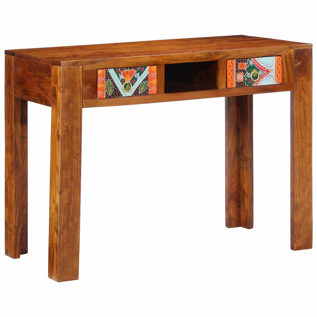 Desk with Storage Drawers Brown 100 x 50 x 75 cm