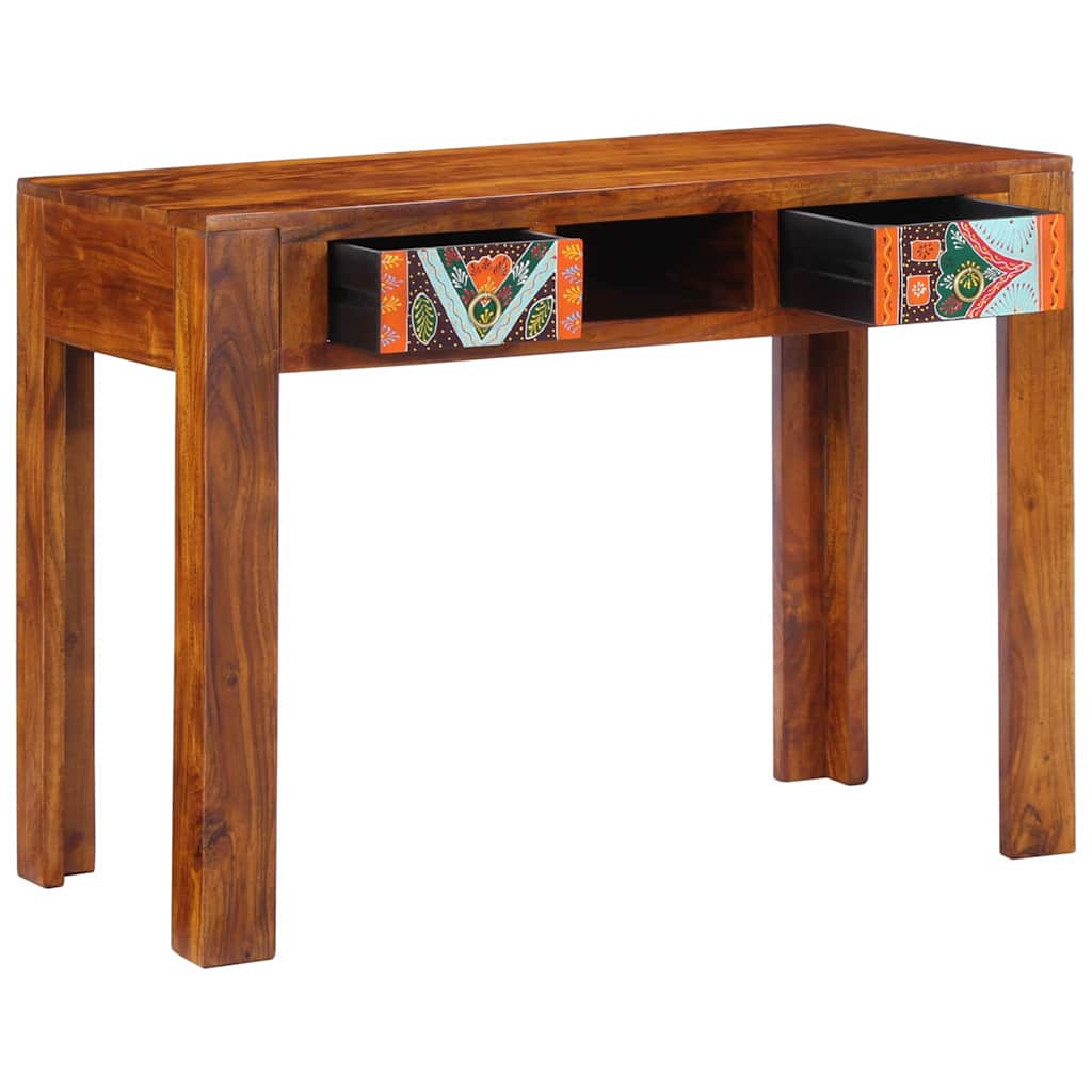 Desk with Storage Drawers Brown 100 x 50 x 75 cm