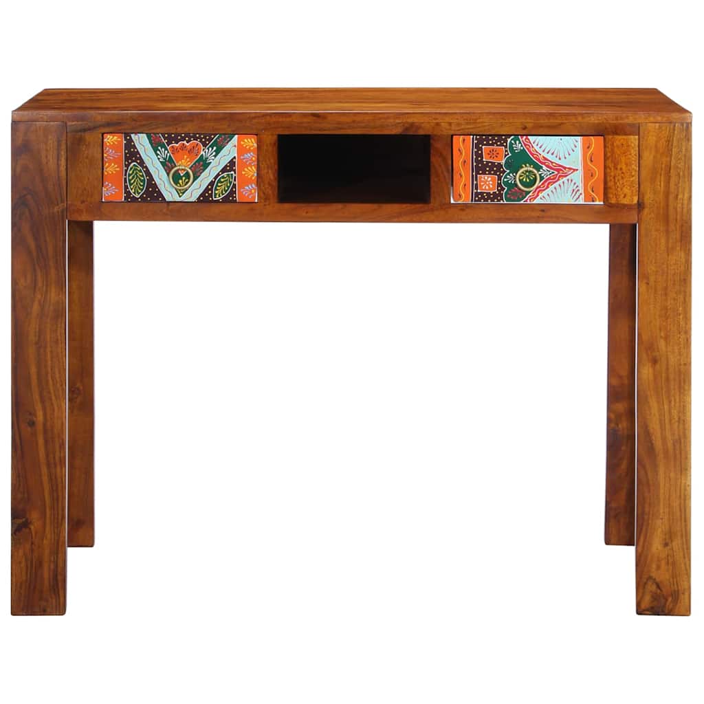 Desk with Storage Drawers Brown 100 x 50 x 75 cm