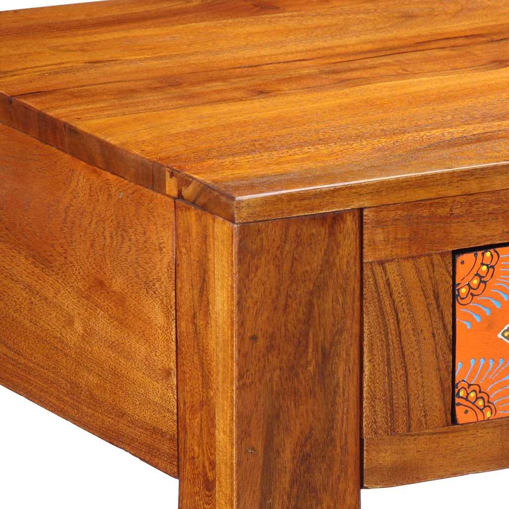 Desk with Drawers and Storage Brown 100 x 50 x 75 cm