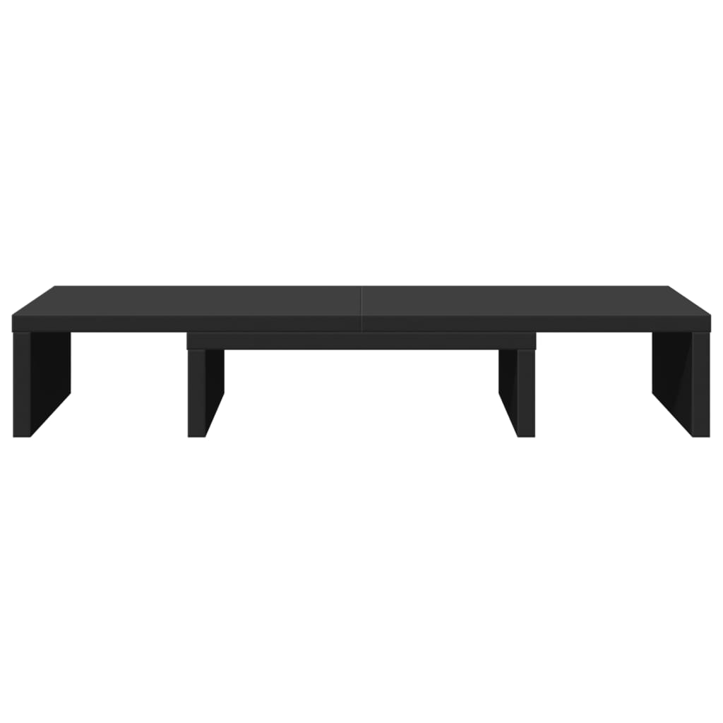 Support d'écran réglable Noir 60x24x10,5 cm Panneau de particules