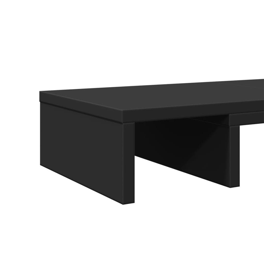 Support d'écran réglable Noir 60x24x10,5 cm Panneau de particules