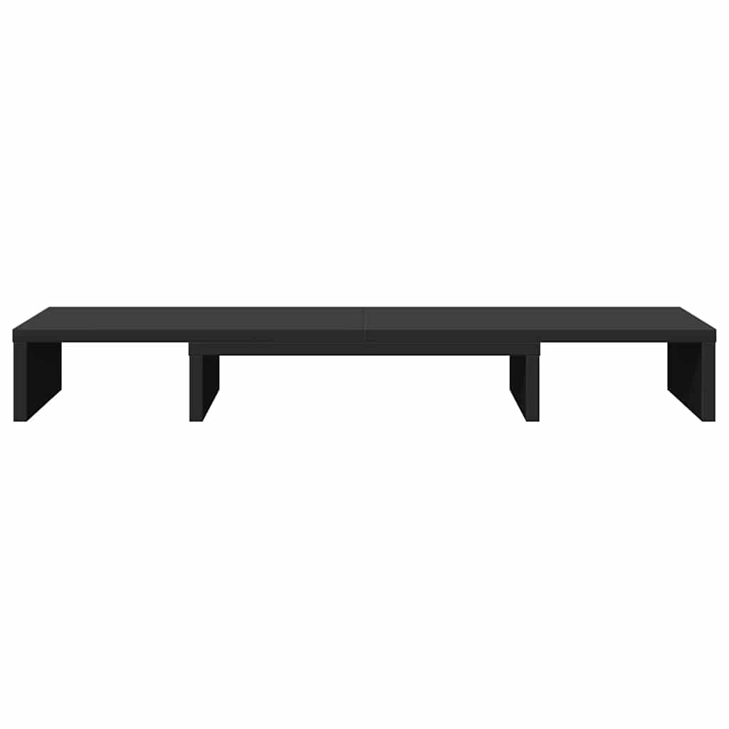 Monitor Stand Adjustable Black 80x24x10.5 cm Engineered Wood
