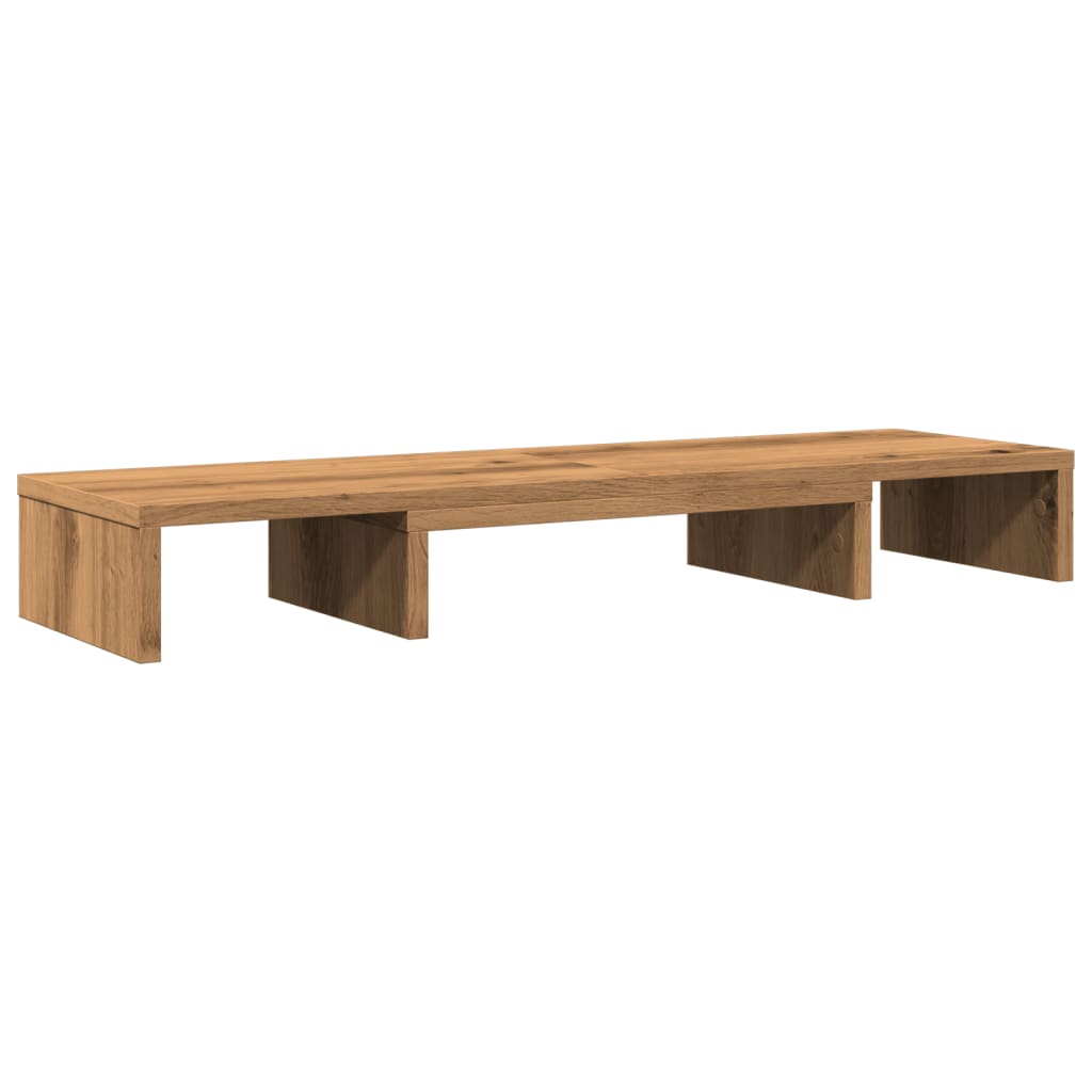 Monitorständer Verstellbar Artisan-Eiche 80x24x10,5 cm
