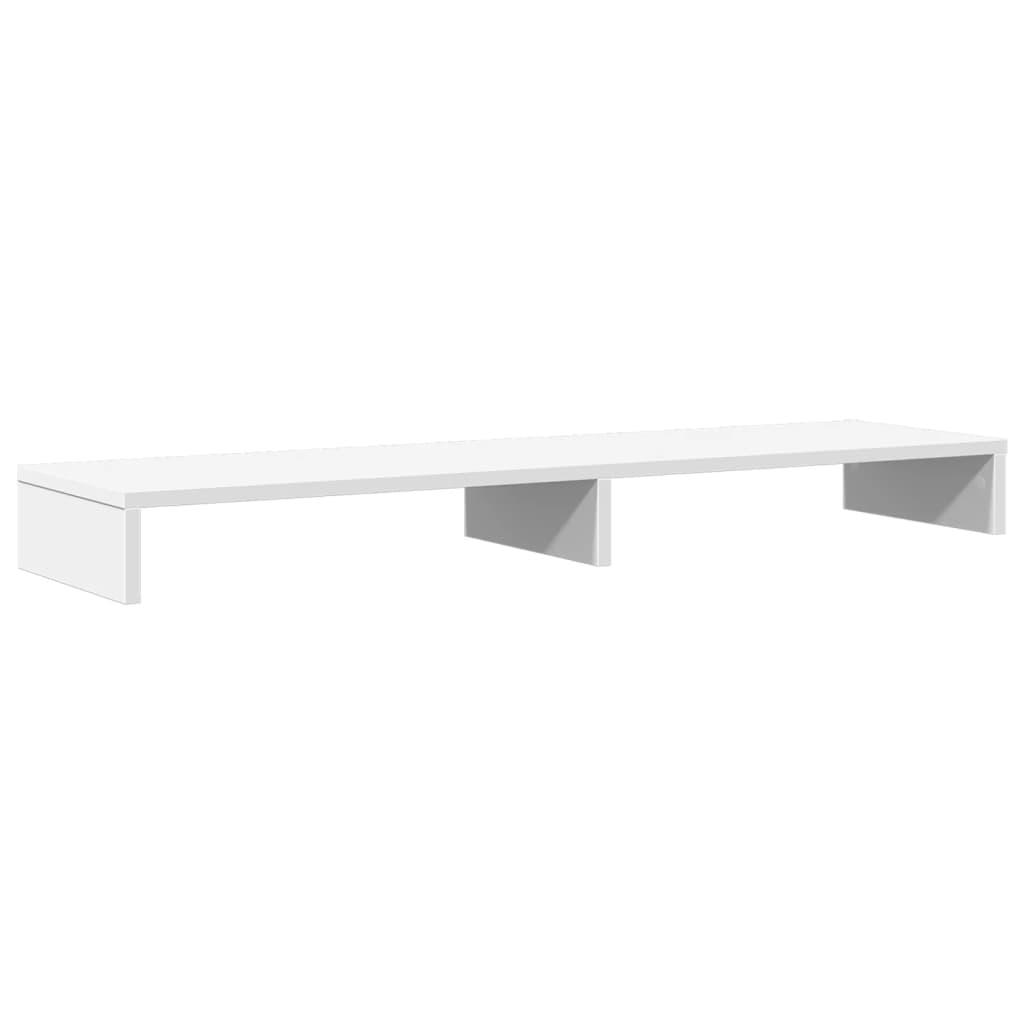 Monitor Stand White 100x27x10 cm Wood-based Material
