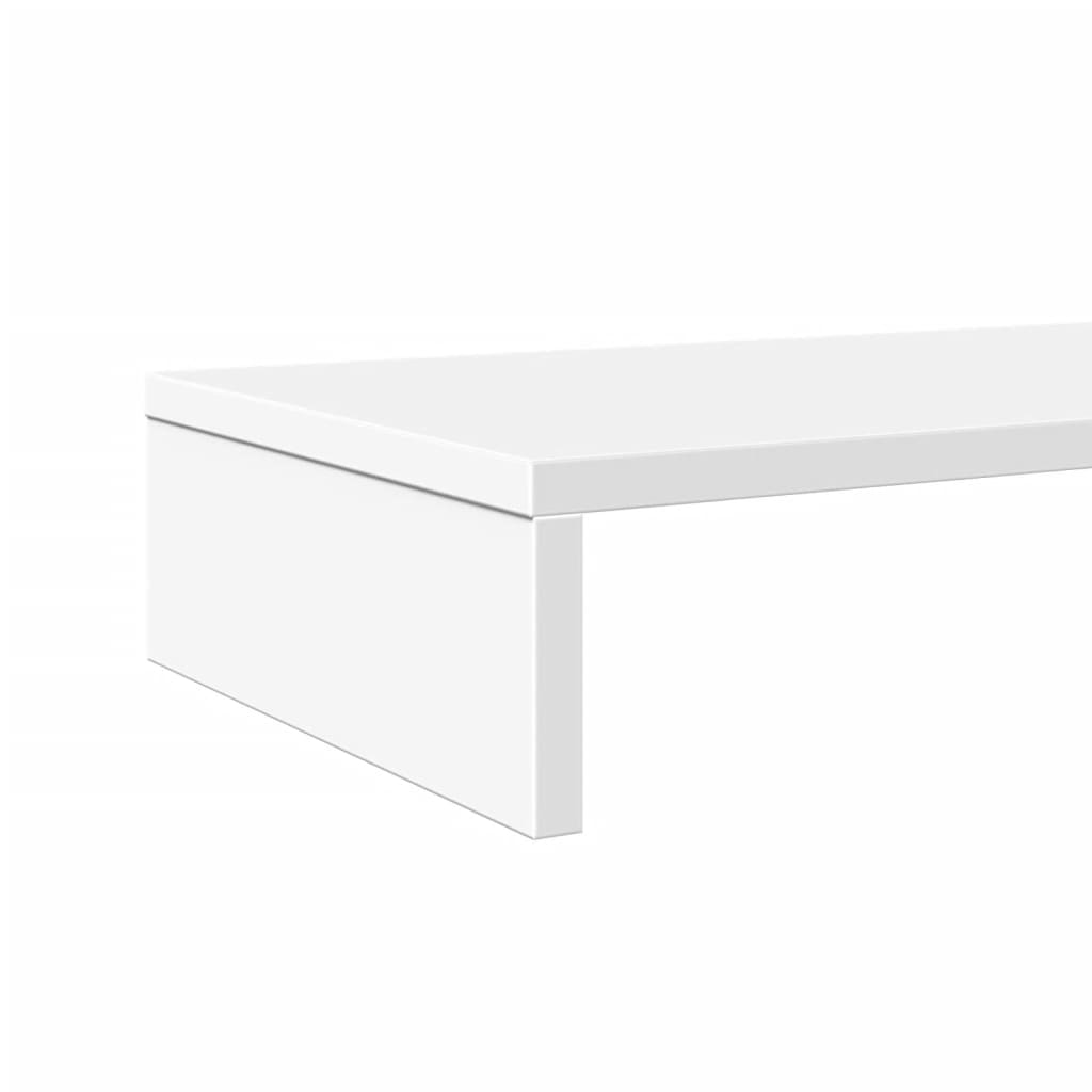 Monitor Stand White 100x27x10 cm Wood-based Material
