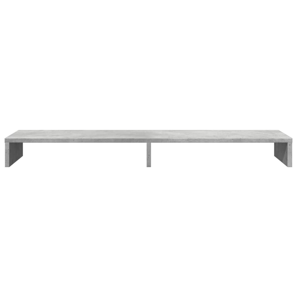 Support d'écran gris béton 100x27x10 cm Bois composite