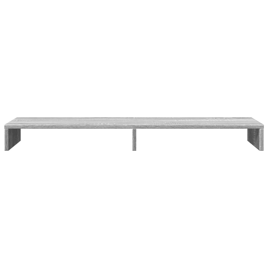 Monitor Stand Grey Sonoma 100x27x10 cm Wood Material