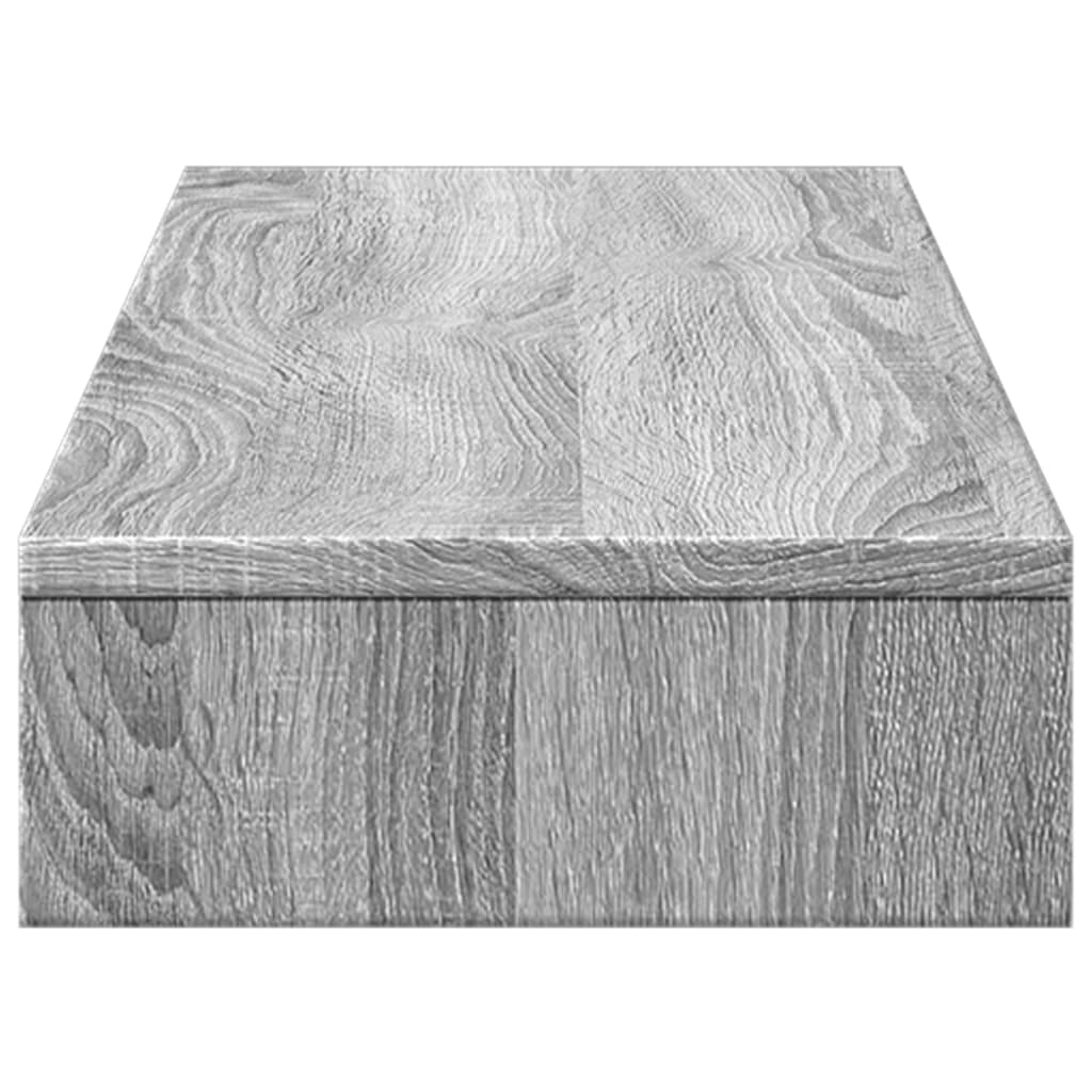 Monitor Stand Grey Sonoma 100x27x10 cm Wood Material