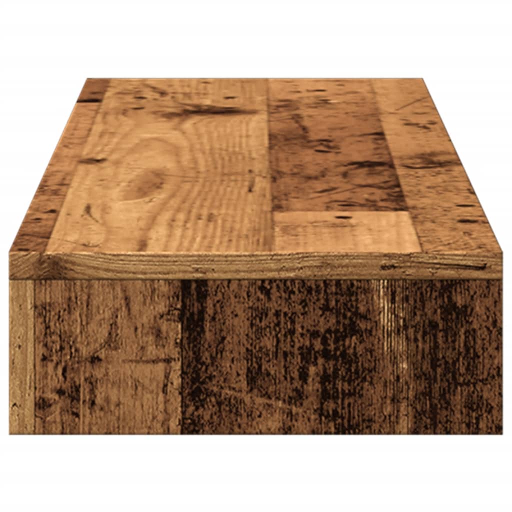 Monitor Stand Reclaimed Wood Look 100x27x10 cm Wood-Based Material