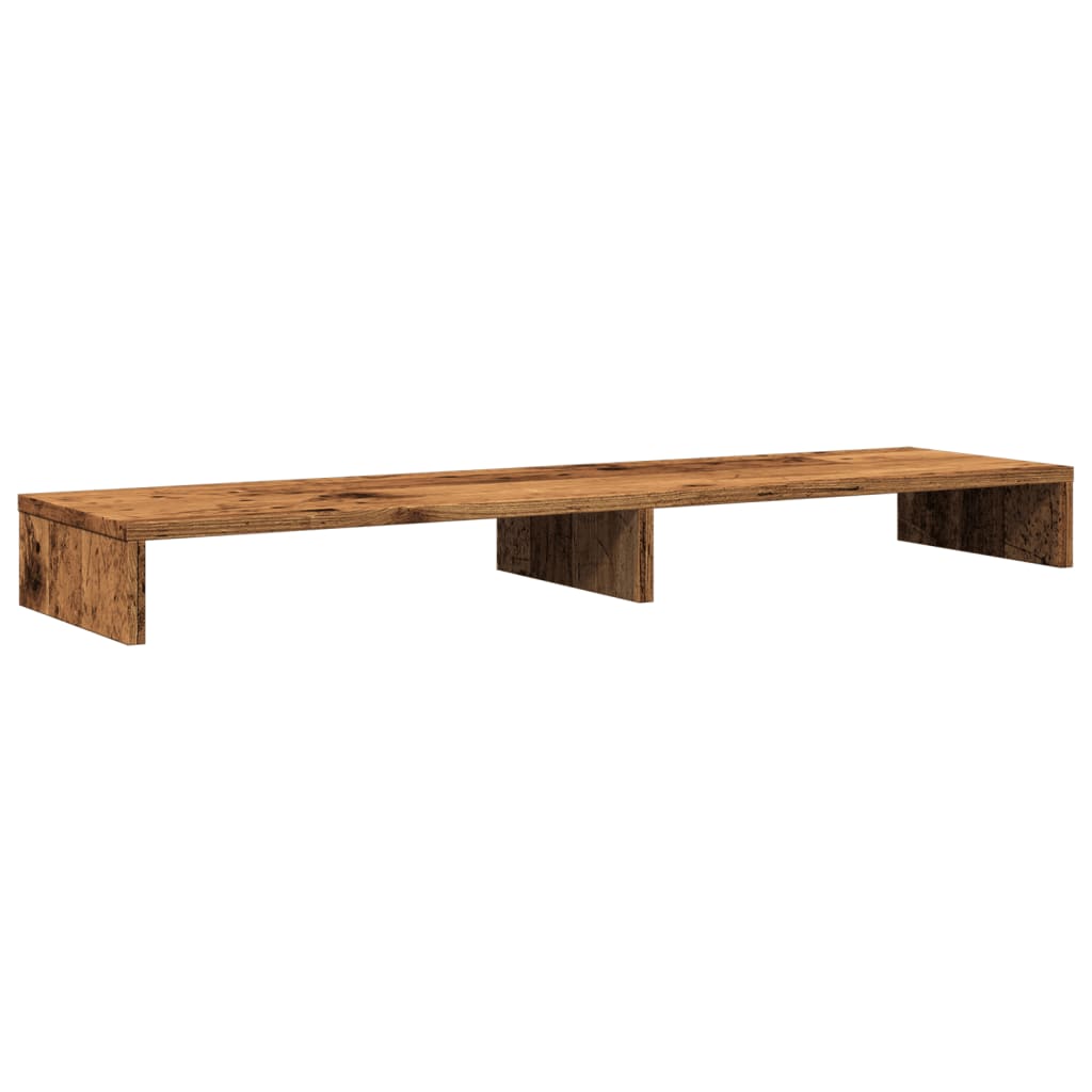 Monitor Stand Reclaimed Wood Look 100x27x10 cm Wood-Based Material