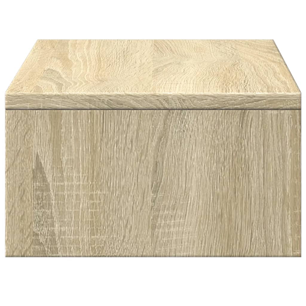 Rehausseur d'écran avec tiroirs chêne Sonoma 50x27x15 cm