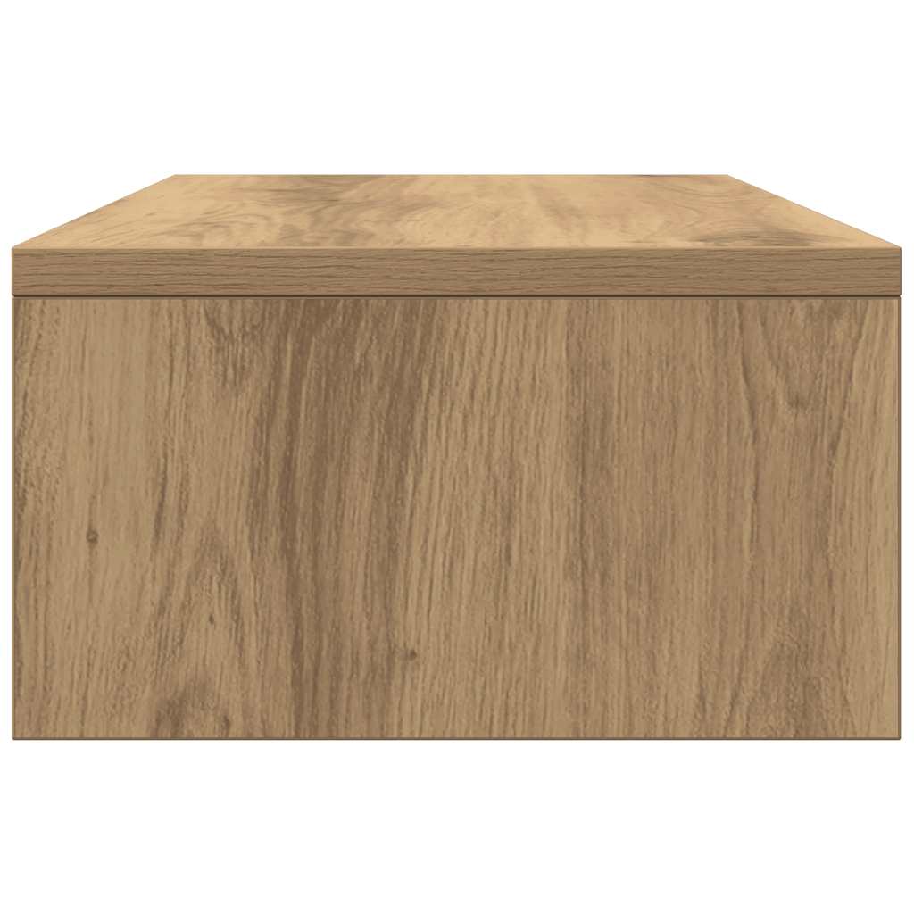 Monitor Stand with Drawers Artisan Oak 50x27x15 cm