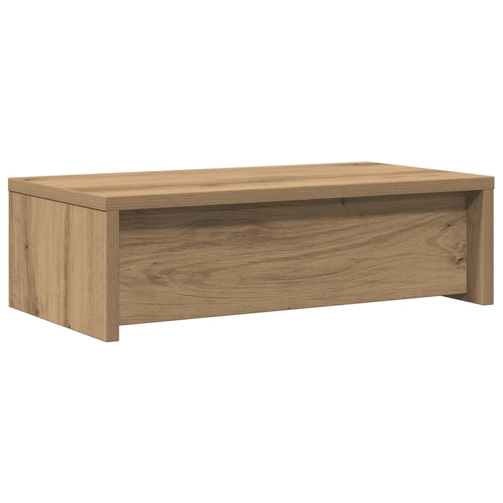 Monitor Stand with Drawers Artisan Oak 50x27x15 cm