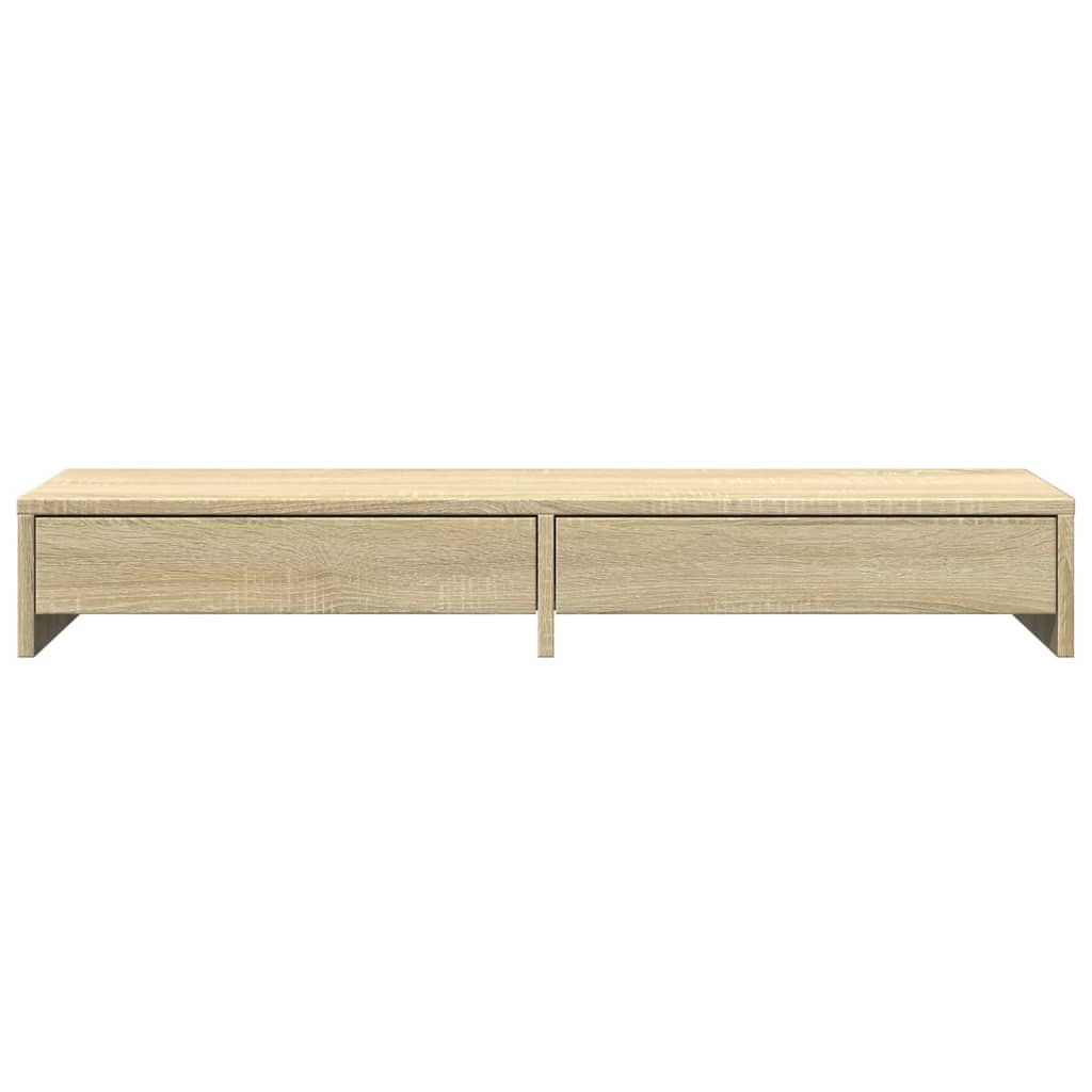 Monitorständer mit Schubladen Sonoma-Eiche 100 x 27 x 15 cm Holzwerkstoff