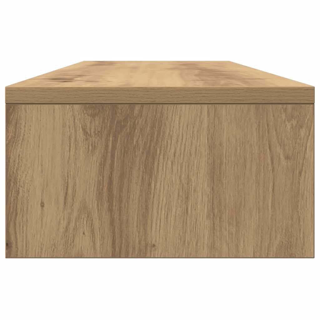 Monitor stand with drawers Artisan oak 100x27x15 cm