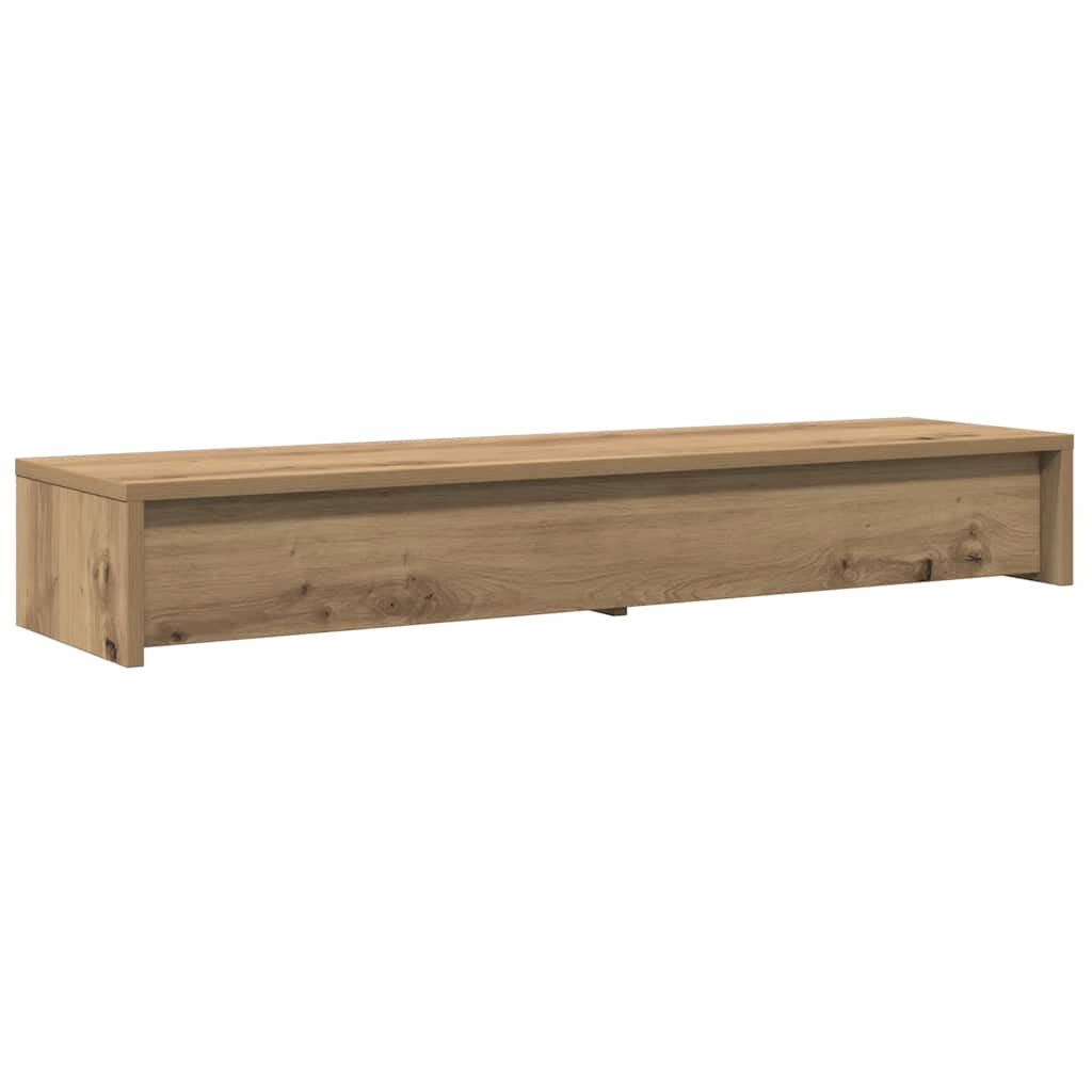 Monitor stand with drawers Artisan oak 100x27x15 cm