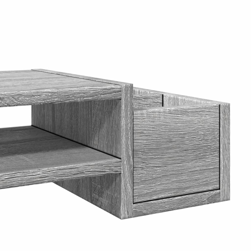Monitor Stand with Storage Grey Sonoma 100x27x15 cm