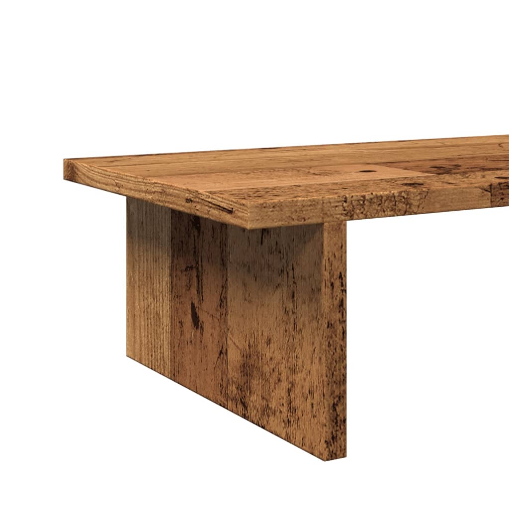 Monitor Stand Reclaimed Wood Look 100x27x15 cm Engineered Wood