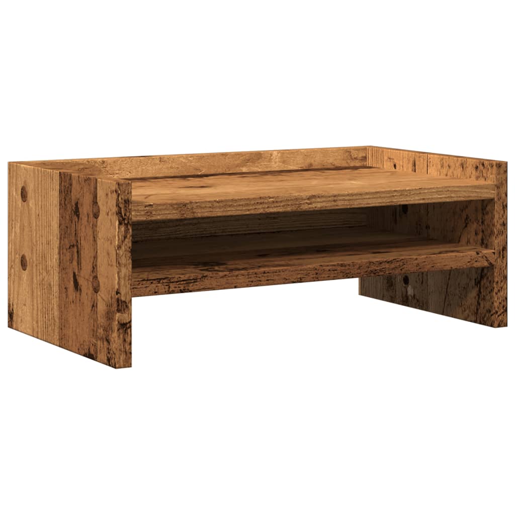 Monitor Stand Reclaimed Wood Look 42x24x16 cm Engineered Wood