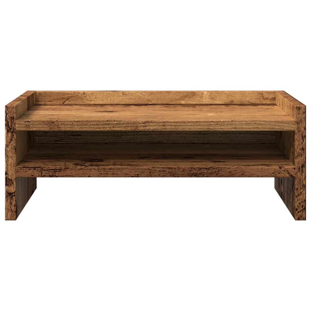 Monitor Stand Reclaimed Wood Look 42x24x16 cm Engineered Wood