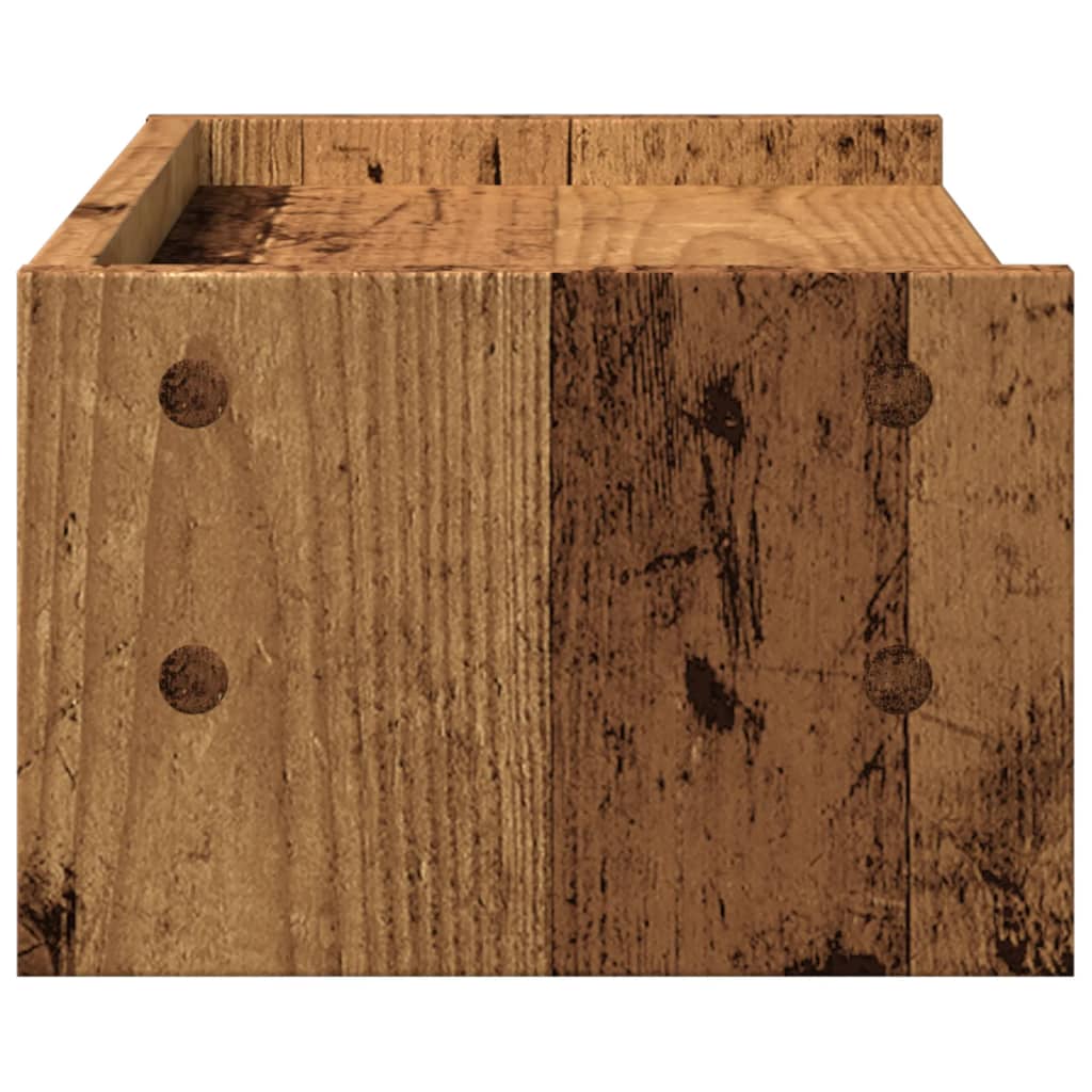 Monitor Stand Reclaimed Wood Look 42x24x16 cm Engineered Wood