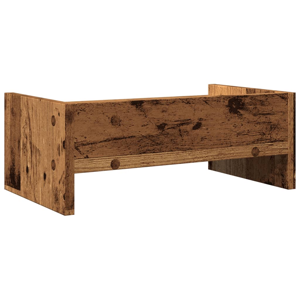 Monitor Stand Reclaimed Wood Look 42x24x16 cm Engineered Wood