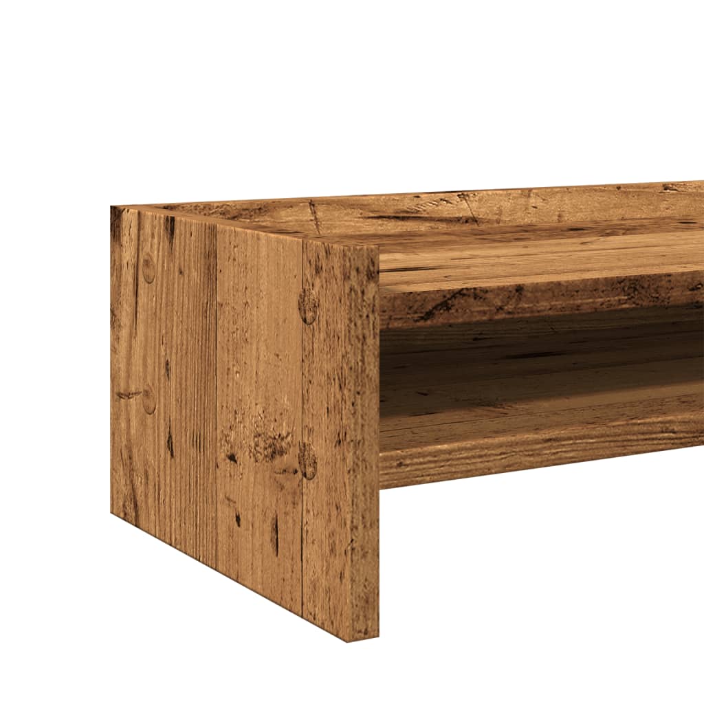 Monitor Stand Reclaimed Wood Look 42x24x16 cm Engineered Wood