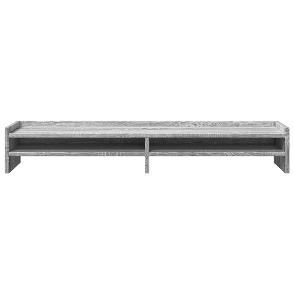 Monitorständer Grau Sonoma 100x24x16 cm Holzwerkstoff
