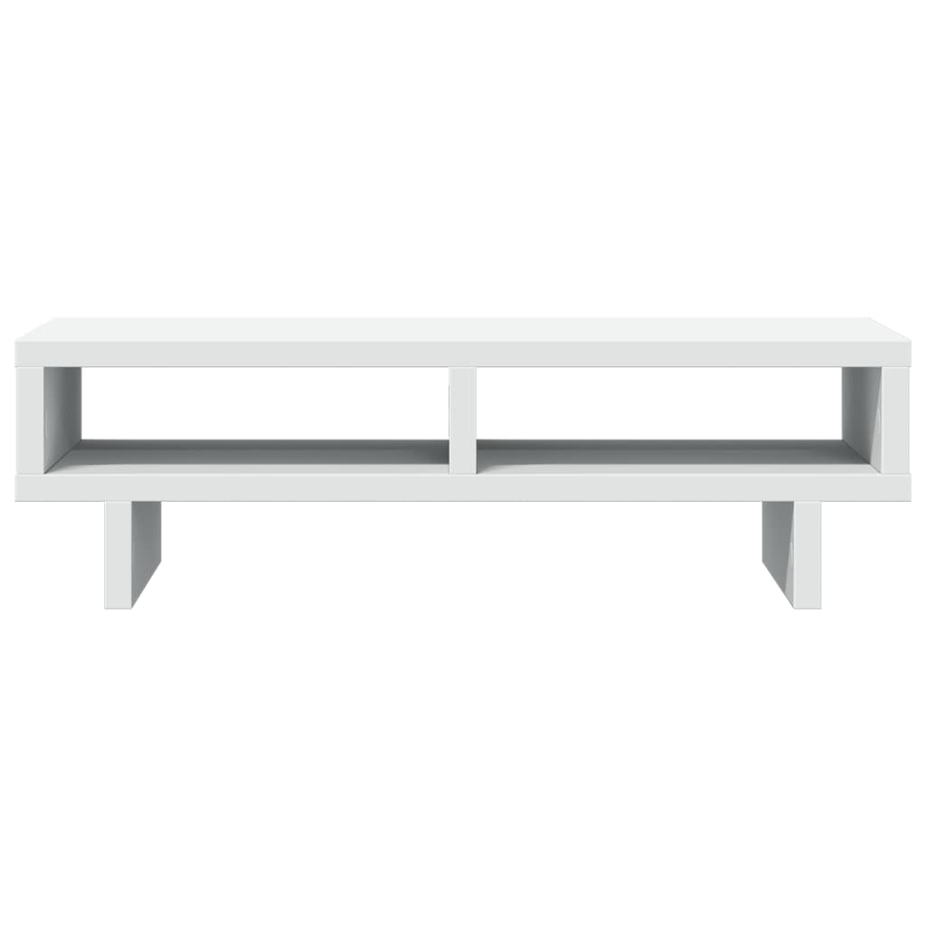 Support de moniteur blanc 50x27x15 cm en bois d'ingénierie
