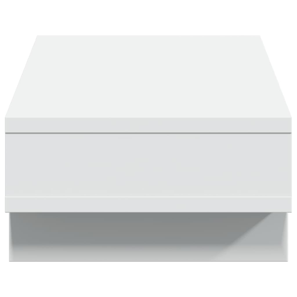 Support de moniteur blanc 50x27x15 cm en bois d'ingénierie