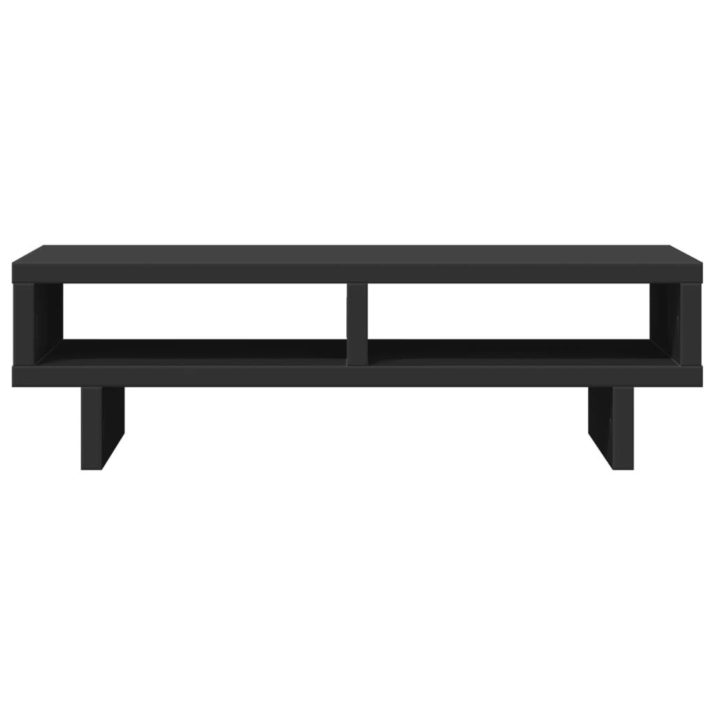 Support d'écran noir 50x27x15 cm Bois d'ingénierie