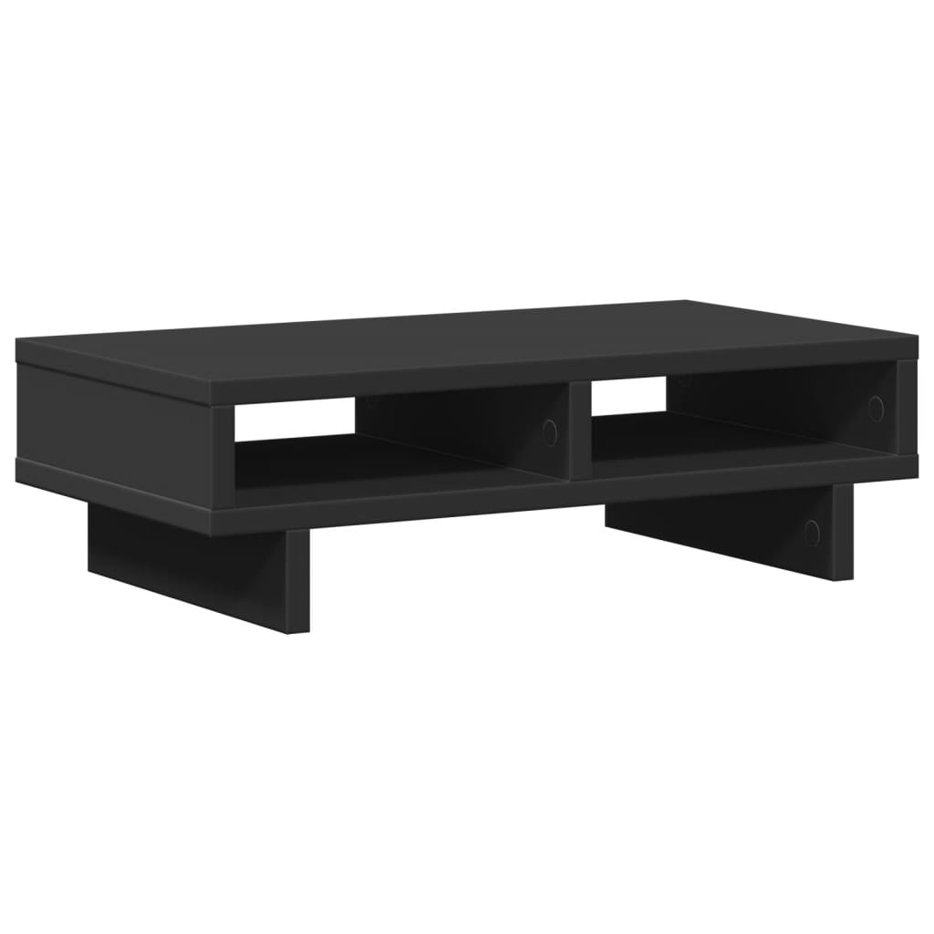 Support d'écran noir 50x27x15 cm Bois d'ingénierie